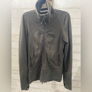 Lululemon gray/olive Zip-Up Jacket‎